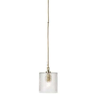 SZKLANA LAMPA BARBARA WZÓR DIAMENTOWY